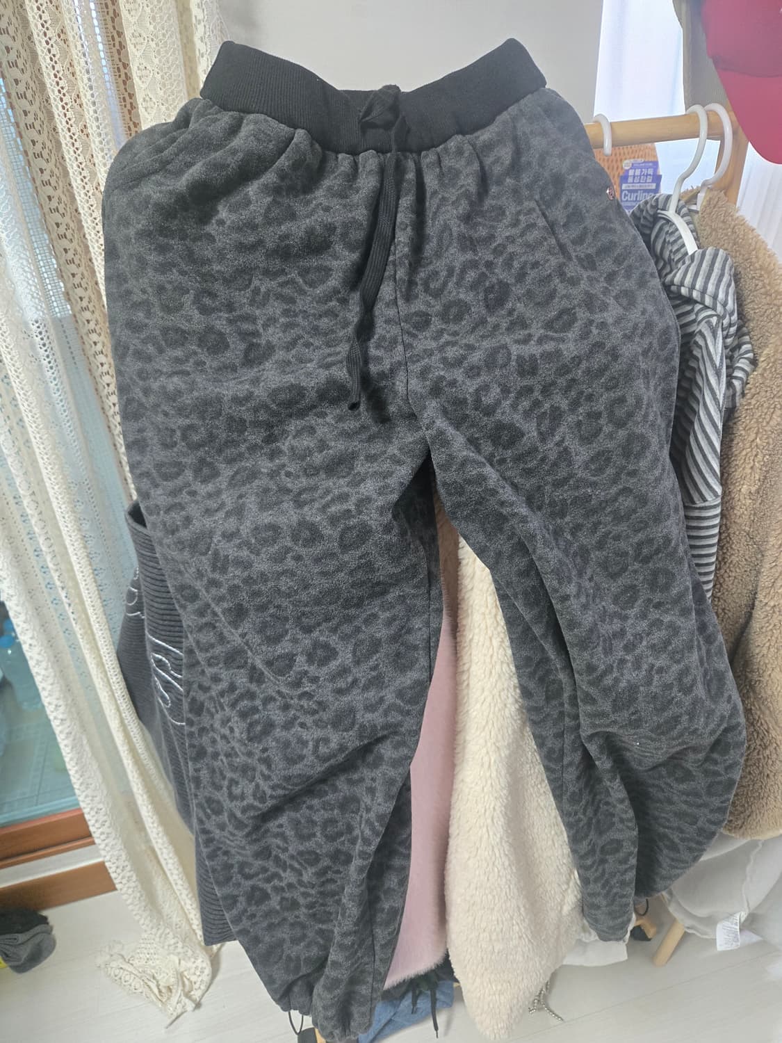 에이이에이이 호피 레오파드 팬츠 (트레이닝 조거 스트링) 상품이미지1