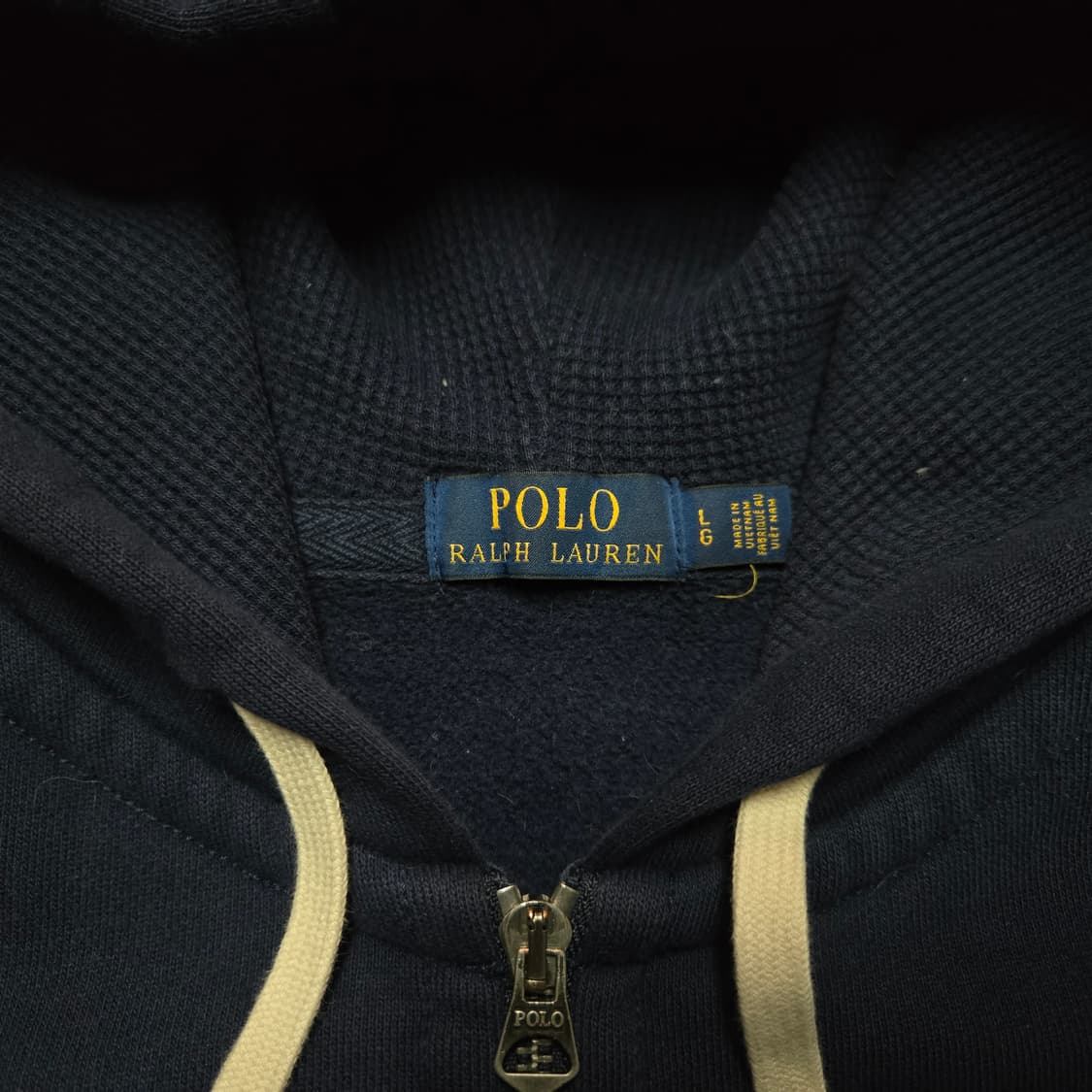L 폴로랄프로렌 써멀 후드 집업 네이비  상품이미지3