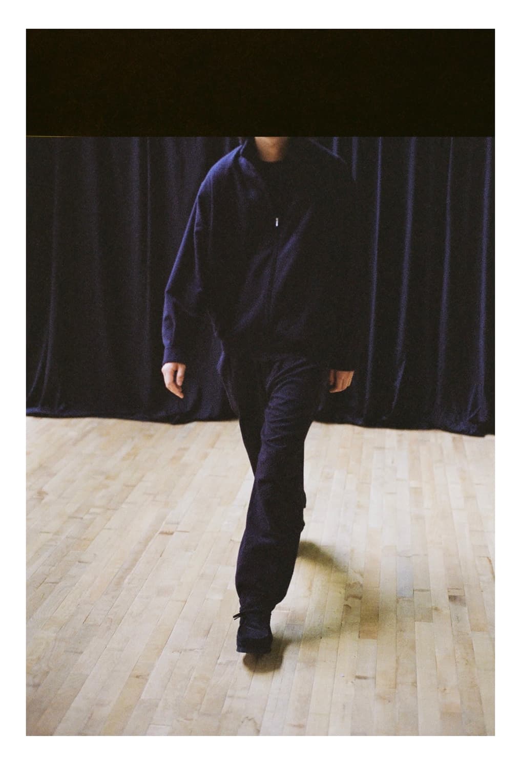 3size) comoli 22aw 캐시미어 트랙 자켓 네이비 상품이미지1