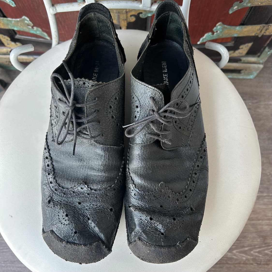 이세이 미야케 맨 돈피 브로그 더비 슈즈 상품이미지1