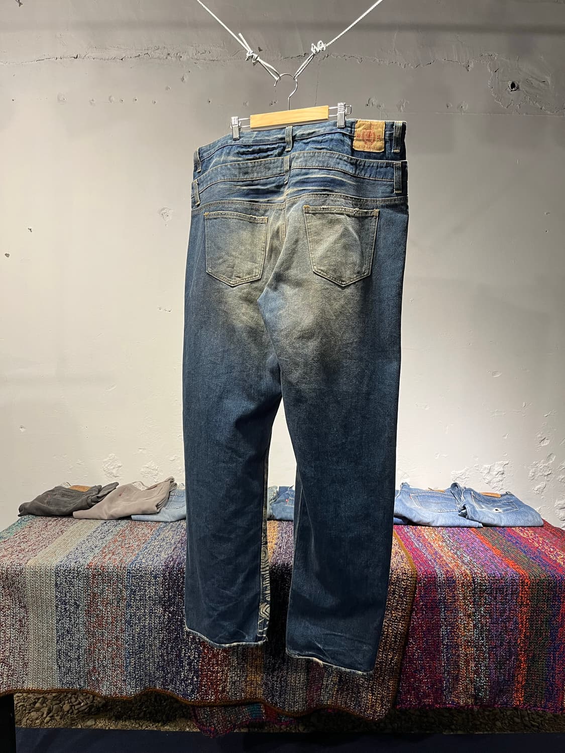 printing wide denim pants 상품이미지6