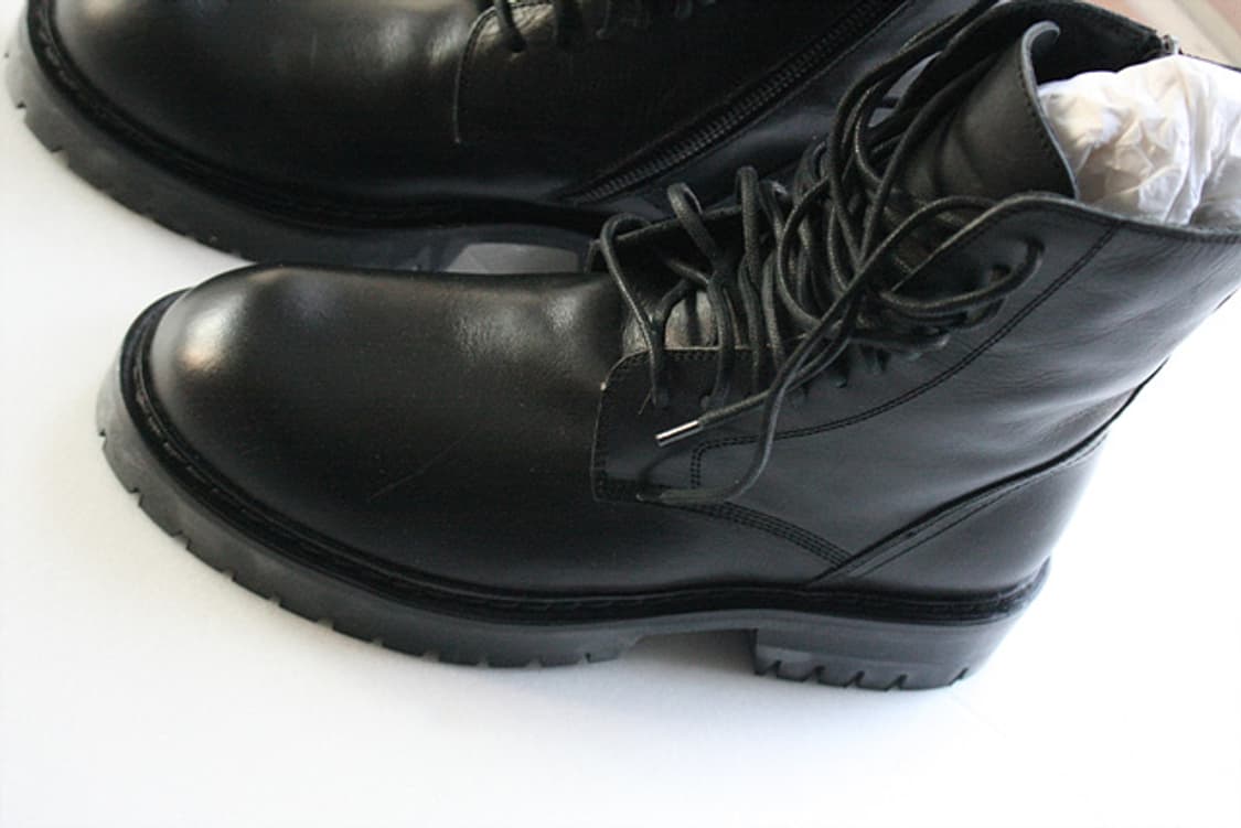 ANN DEMEULMEESTER 블랙 가죽 워커 부츠 새제품 상품이미지3