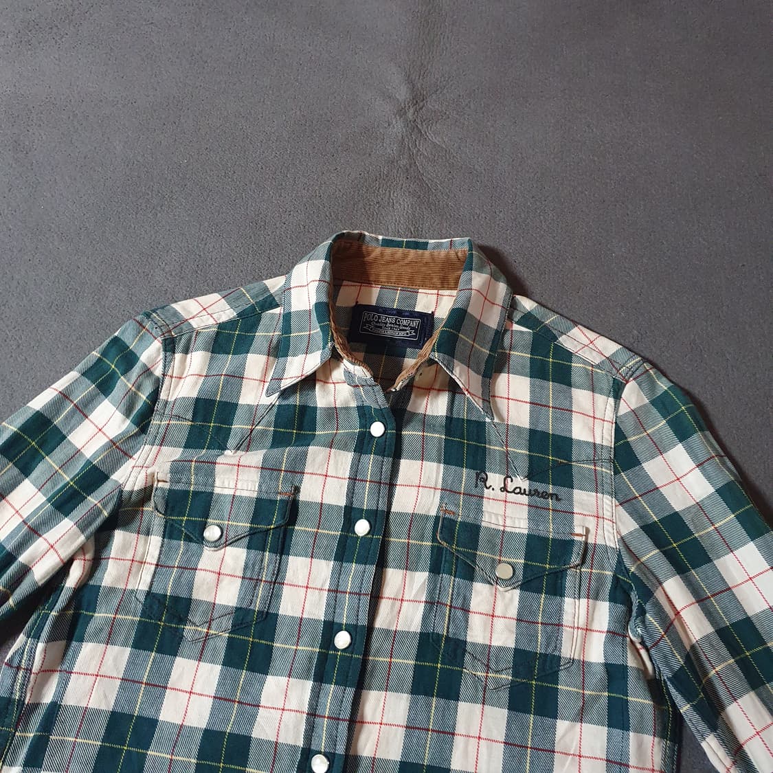 폴로 여성 웨스턴 체크 셔츠 S 상품이미지1