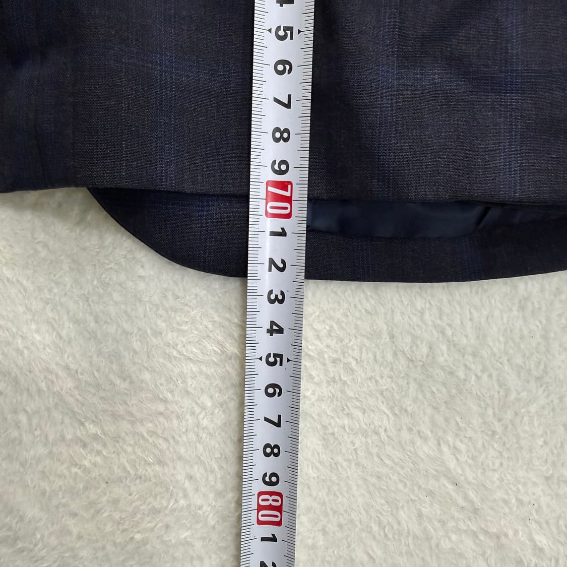 100 지오지아 체크 네이비 정장 셋업 0317T 상품이미지5