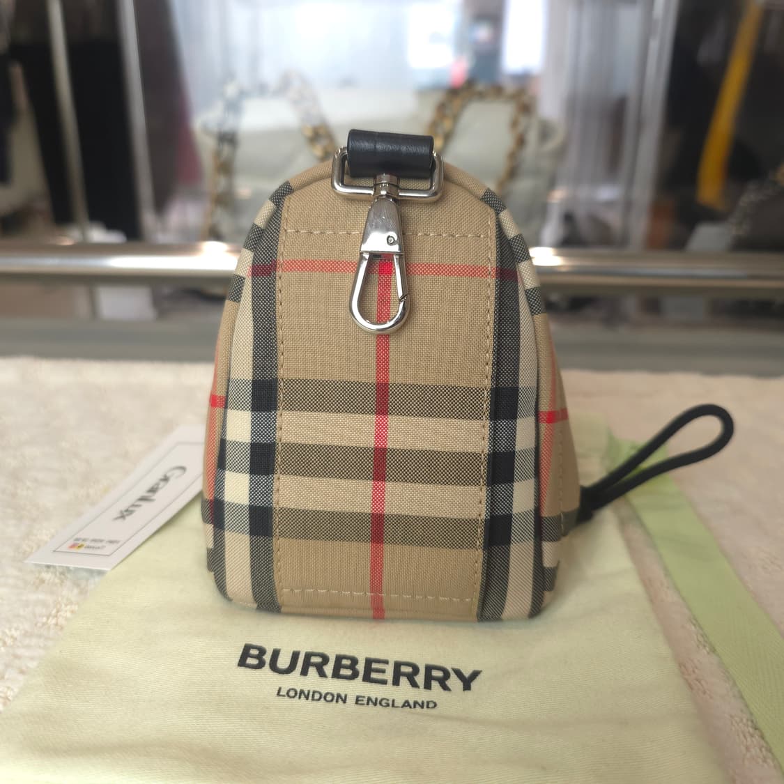 [정품/중고] 버버리 미니 백팩 키링 / 백참 상품이미지3