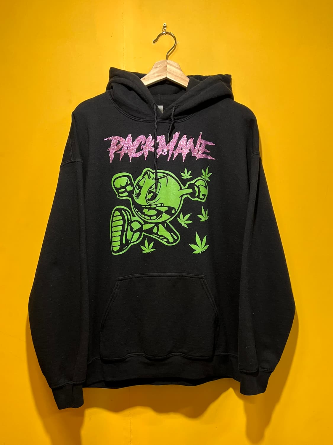 [L] 길단 해비 블렌드 팩맨 커스텀 후드 티셔츠 상품이미지1