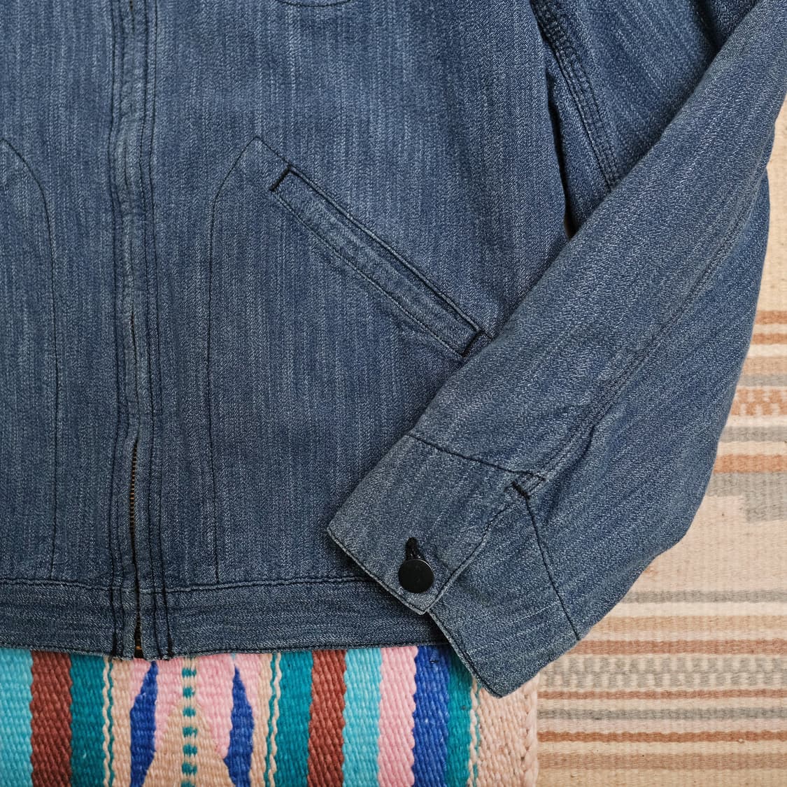 웨어하우스 라인드 스포츠 자켓-블루 36사이즈 (추천 55) 상품이미지5