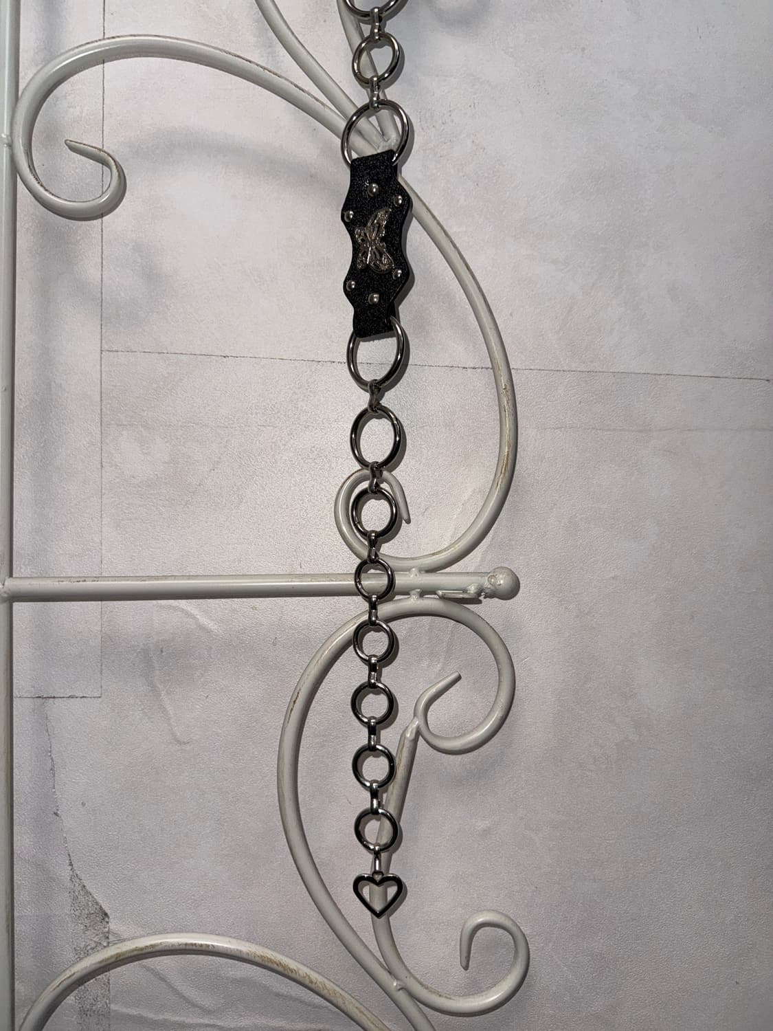 Metal black butterfly charm stud 체인벨트 상품이미지6