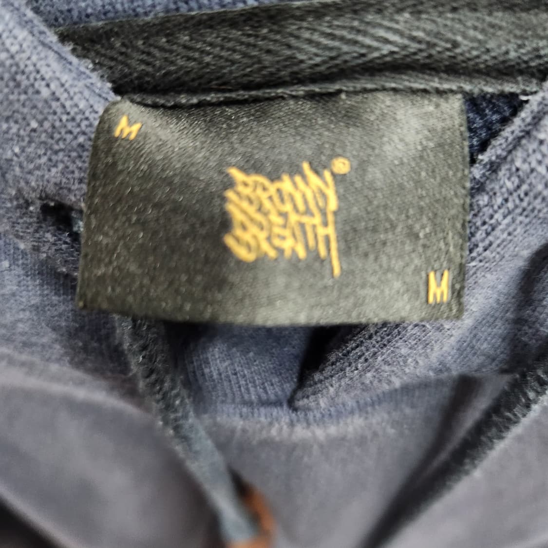 브라운브레스 백 빅로고 프린팅 후드티 XL 상품이미지4