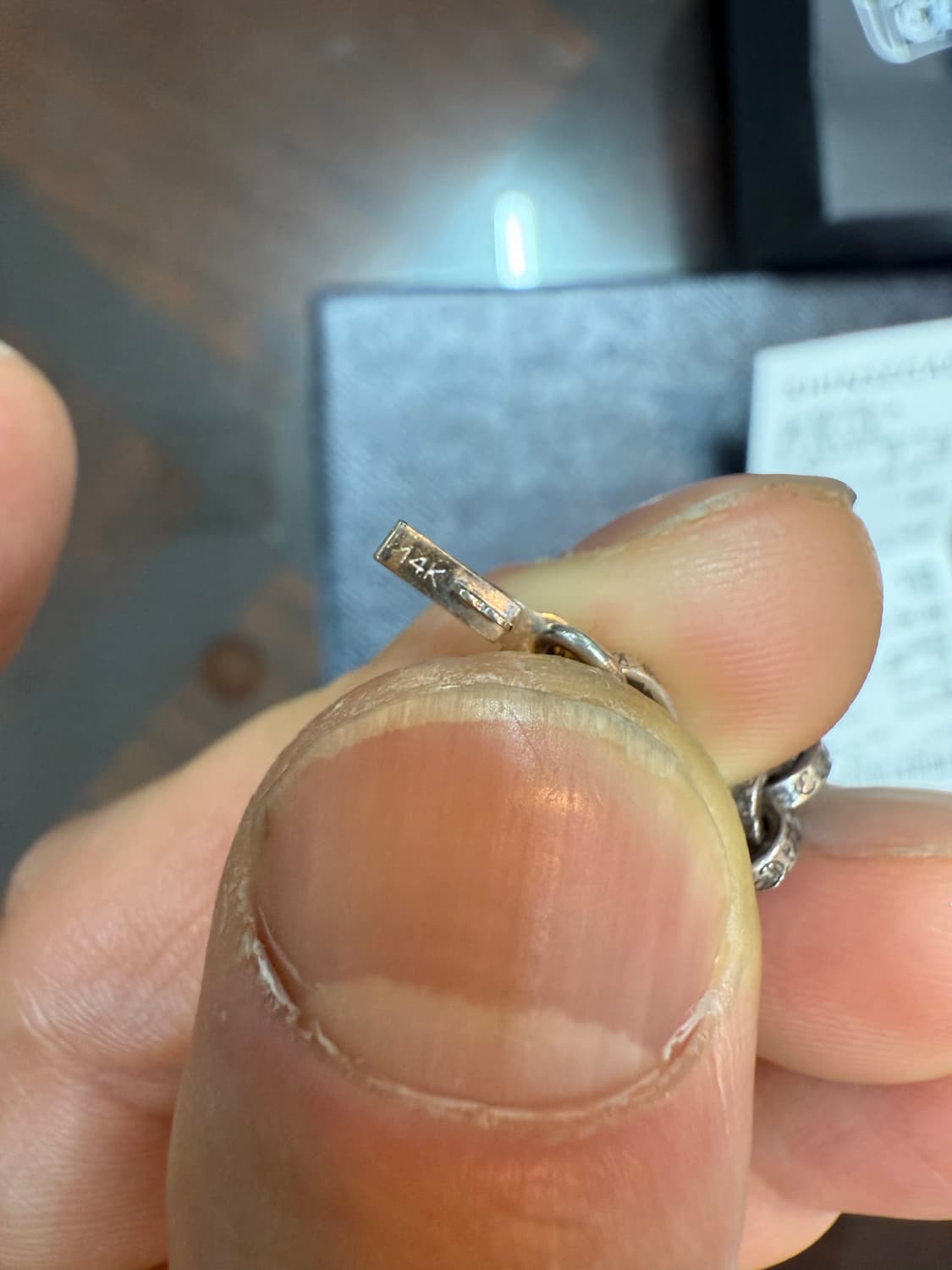 크롬하츠 정품 페이퍼체인 필리그리 크로스펜던트일체형 목걸이 강남신세계백화 상품이미지4