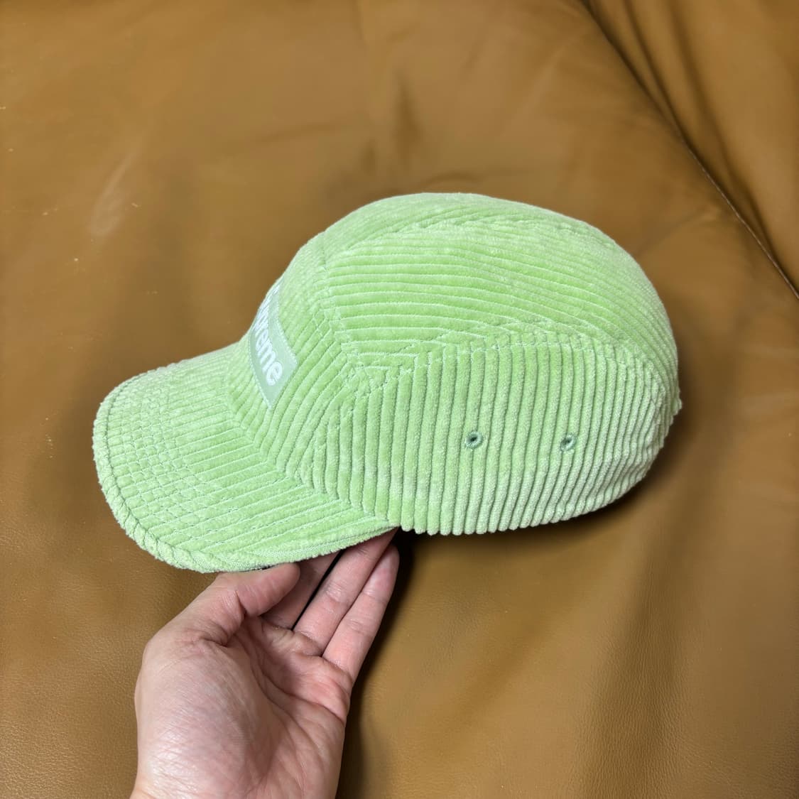 슈프림 캠프캡 모자 박스로고 코듀로이 민트 상품이미지4