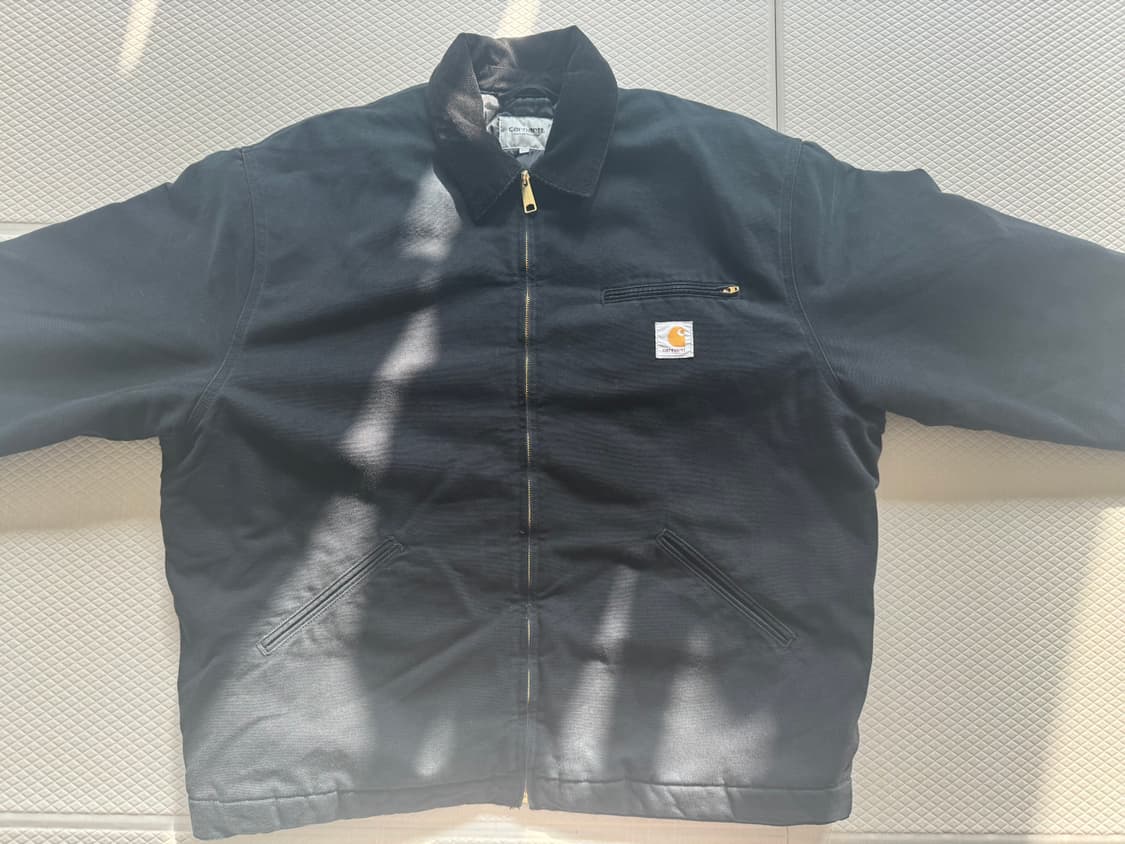 칼하트 WlP OG 디트로이트 자켓 블랙 스톤 캔버스 상품이미지1