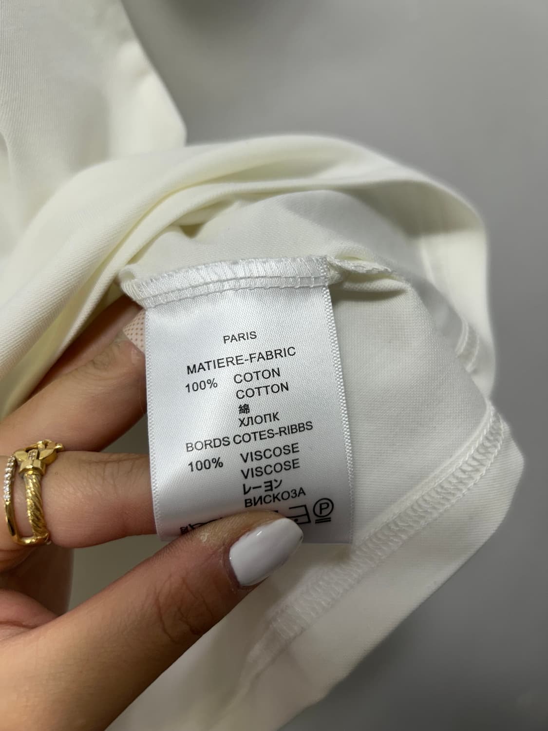 셀린느 여성 화이트 반팔 S  상품이미지4