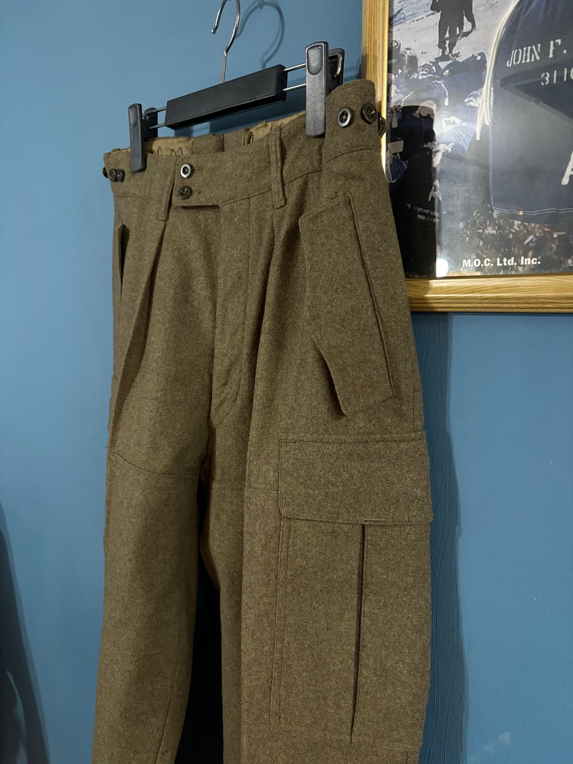 60-70‘s German Army Wool Field Cargo Pan 상품이미지10