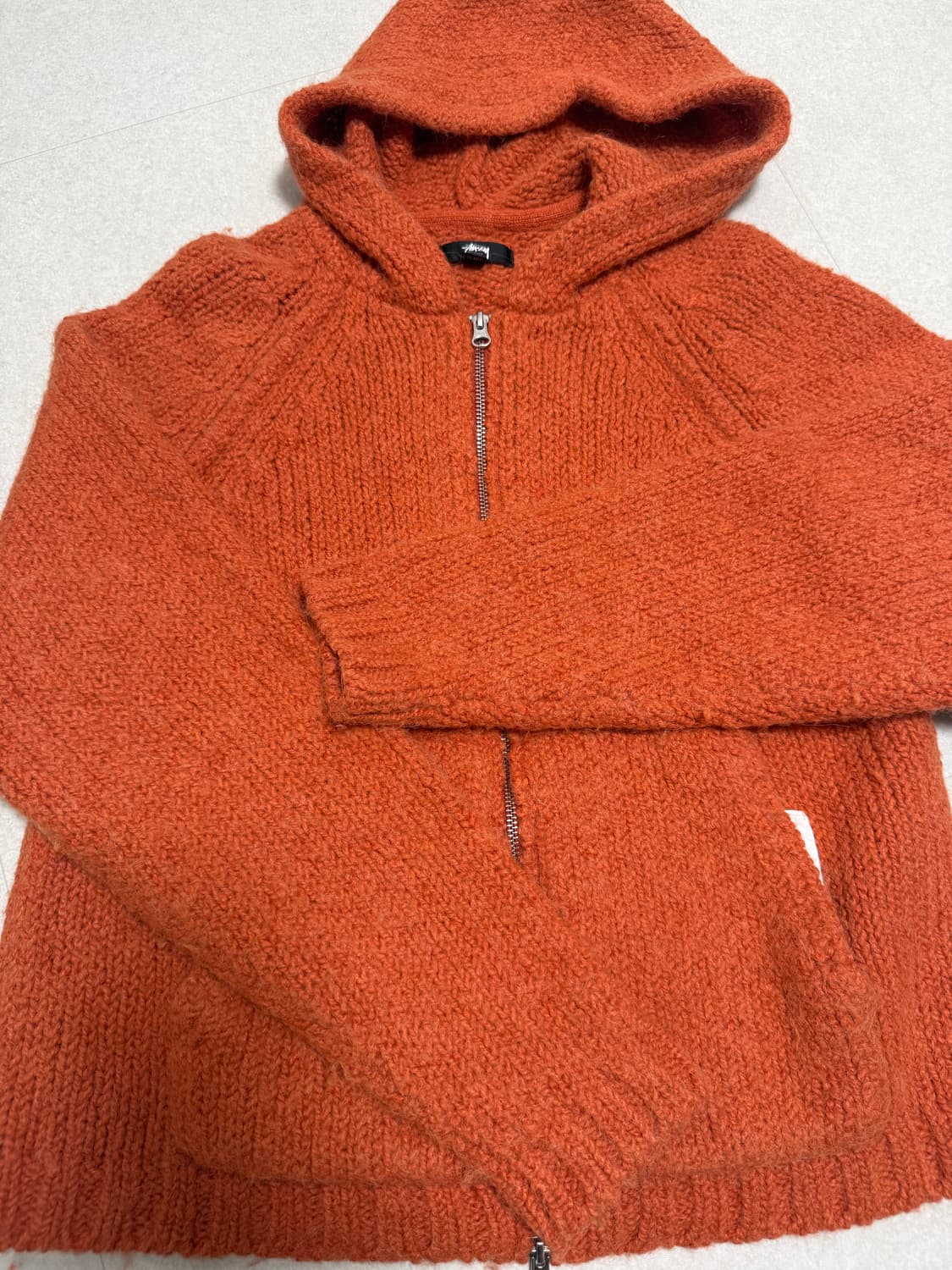 스투시 니트 후드집업 상품이미지1