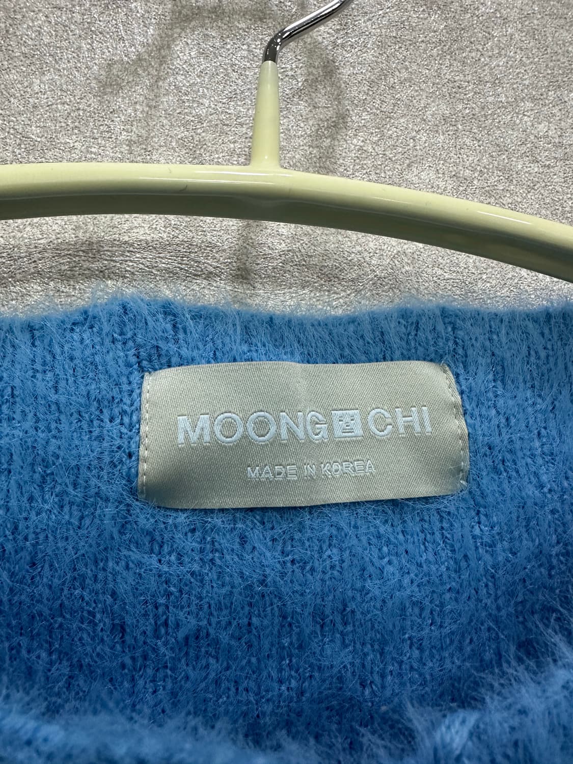 뭉치 퍼 니트 크롭가디건  상품이미지3