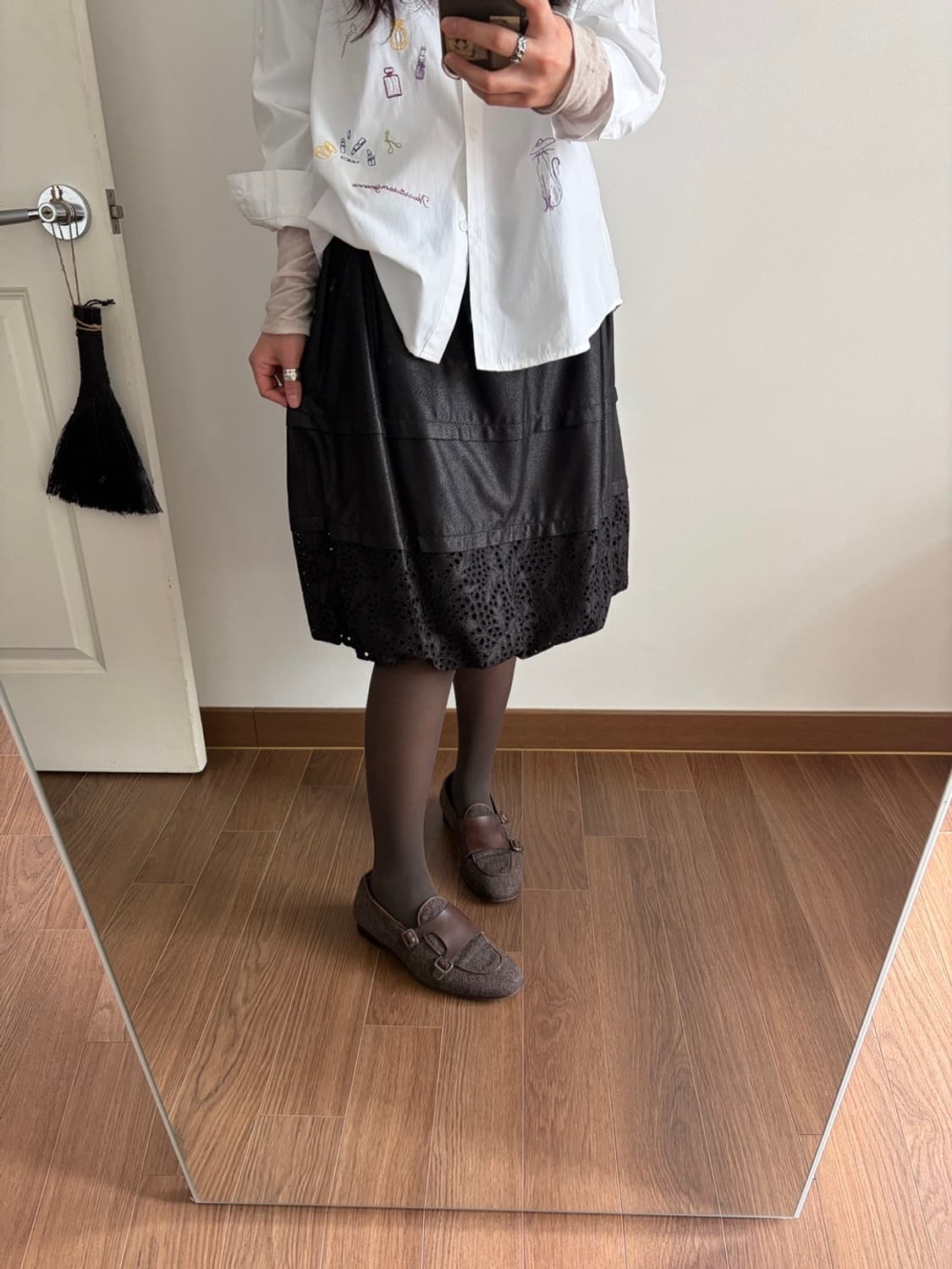 Vintage crack midi skirt 상품이미지5