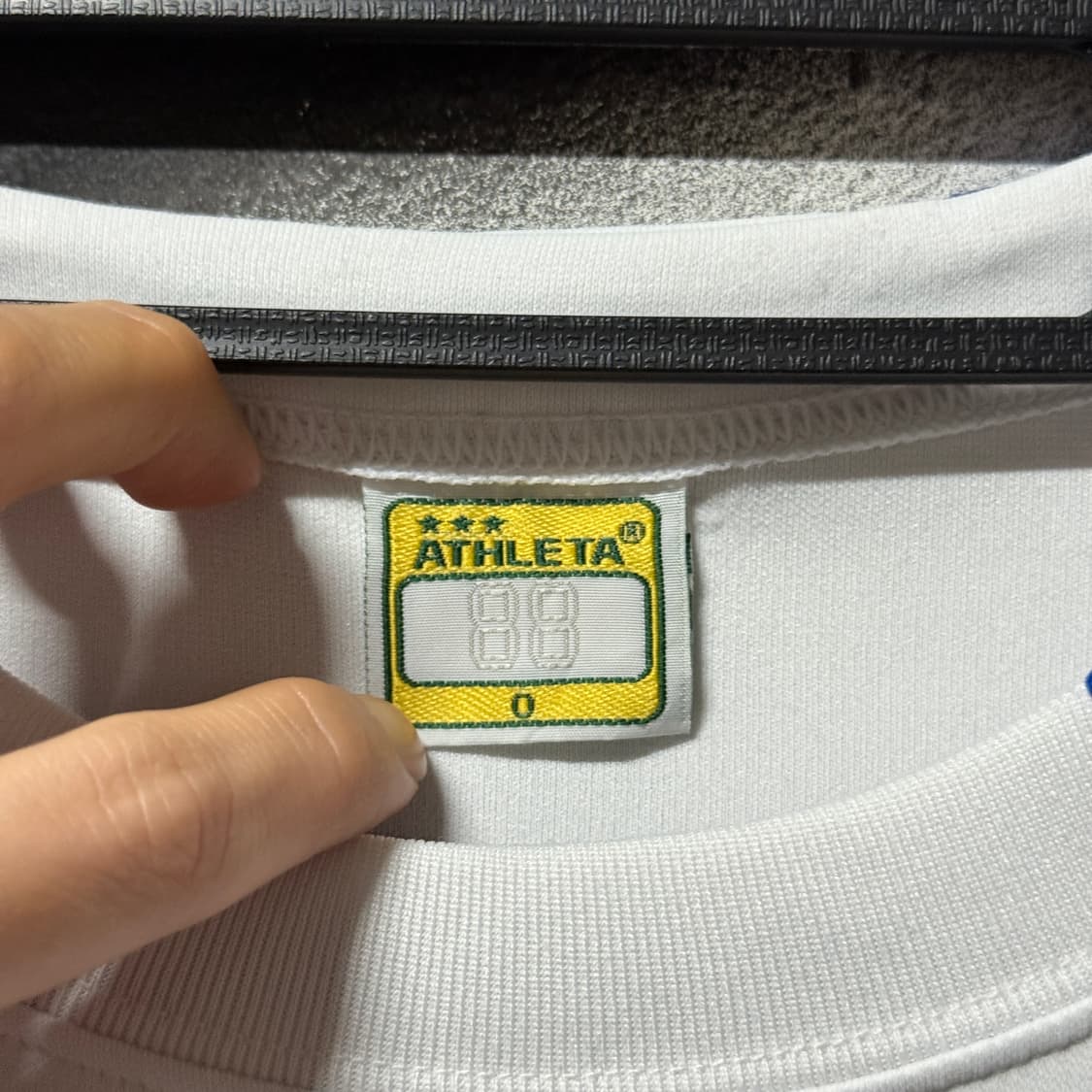 ATHLETA 빅사이즈 유니폼 화이트 블루 기능성 롱슬리브 상품이미지4