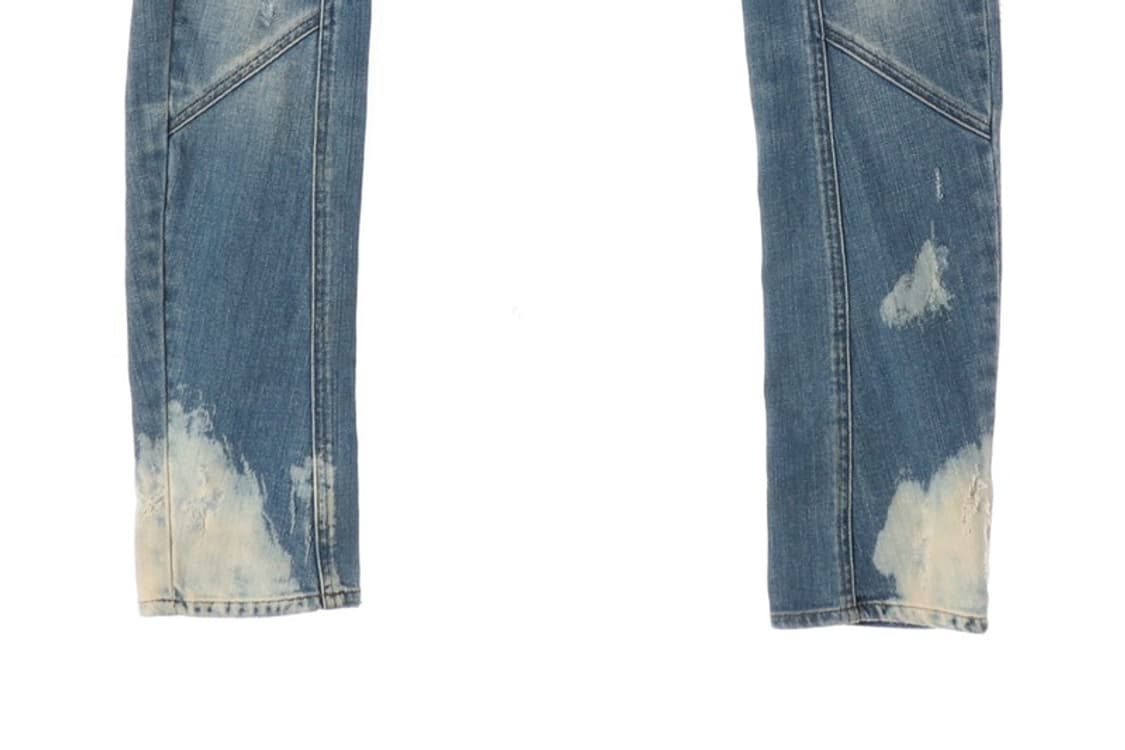 존 갈리아노 커브드 디스트레스드 블리치 데님 상품이미지5