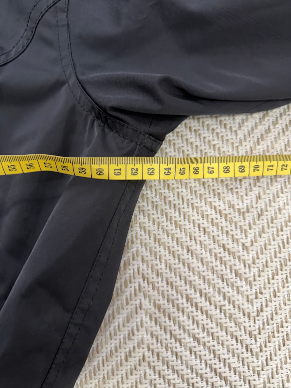 정품) O2ND 오즈세컨 한섬 오버핏 블랙 셔링 봄버 자켓 88 상품이미지8