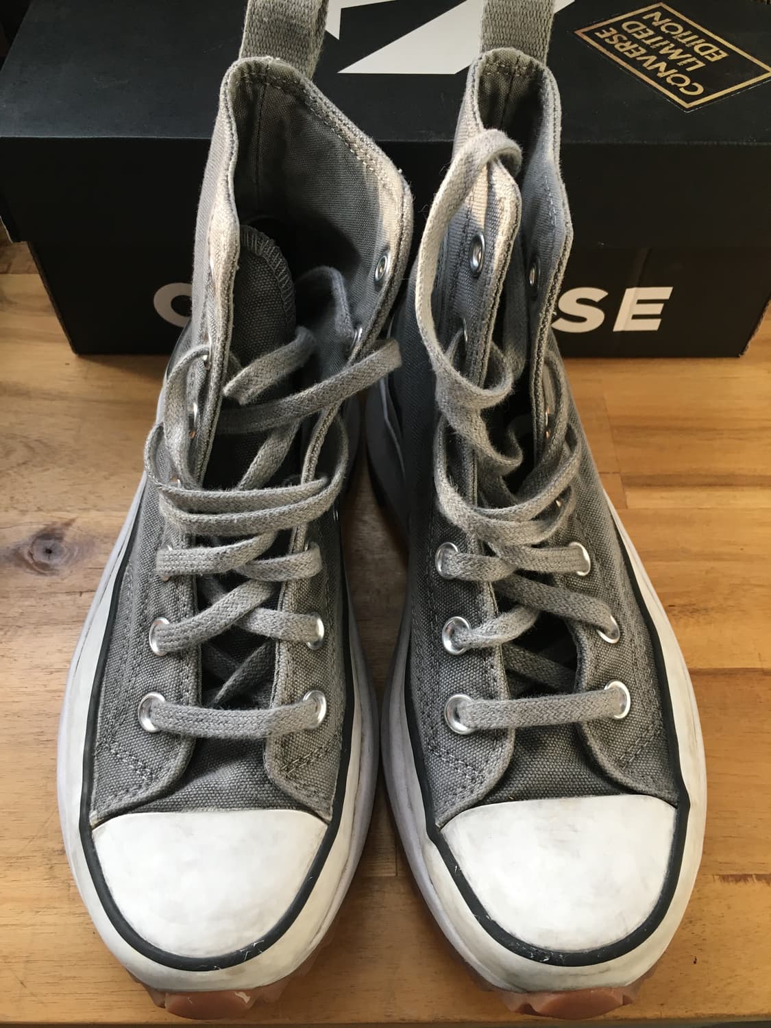 컨버스 런스타 하이크 스모크그레이 (박스o) 상품이미지2