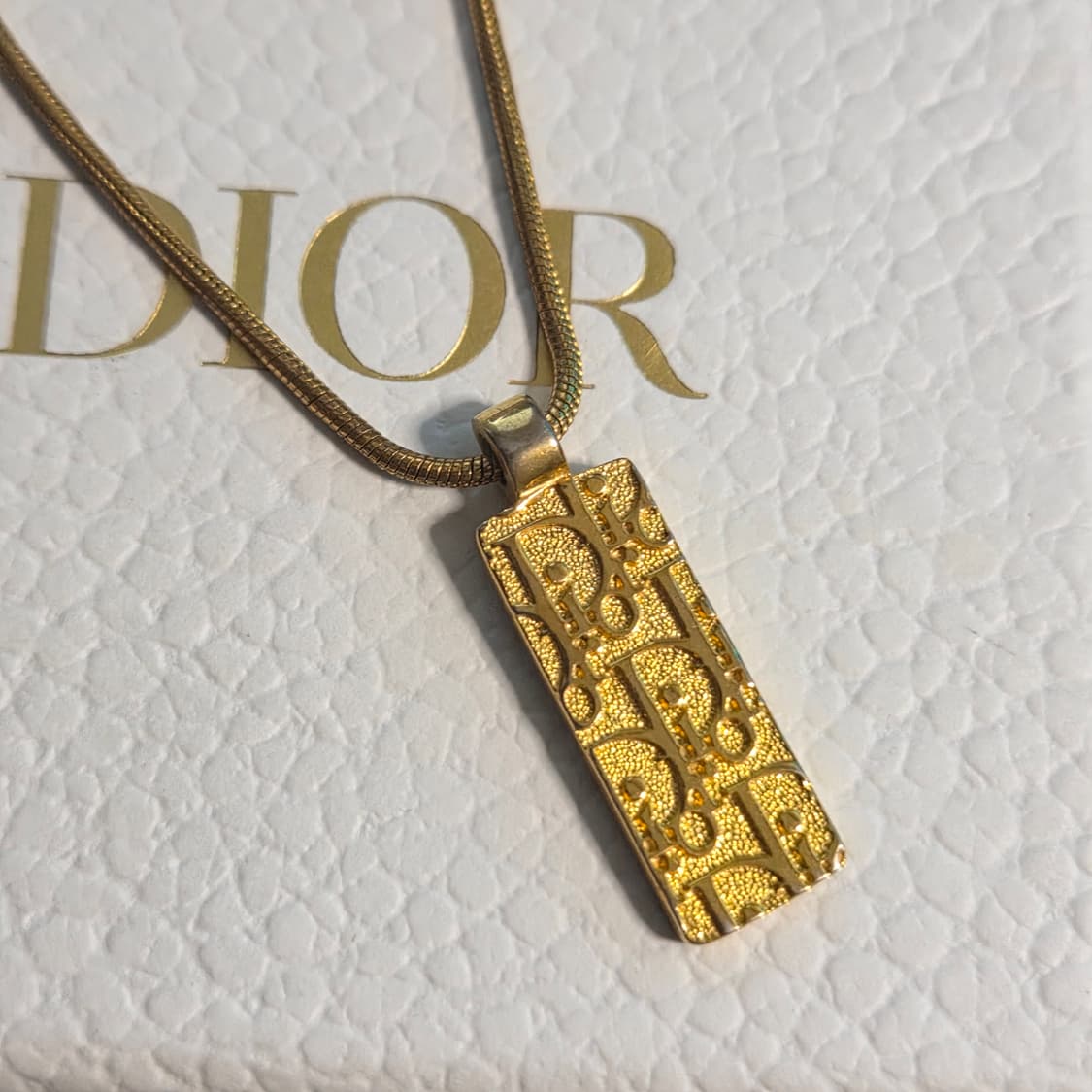 디올 트로터 목걸이 금장  상품이미지1