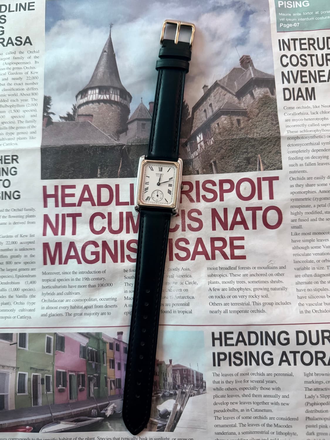 세이코 Seiko 쿼츠 탱크 로만 인덱스 스몰 세컨즈 상품이미지2