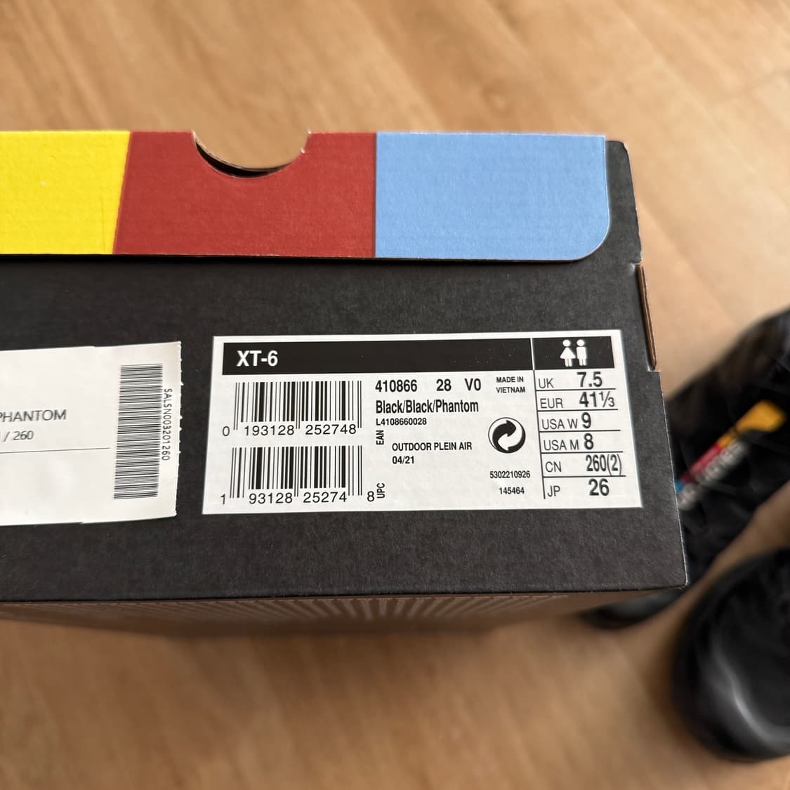 🥾 (260MM) 살로몬 XT-6 블랙 상품이미지5