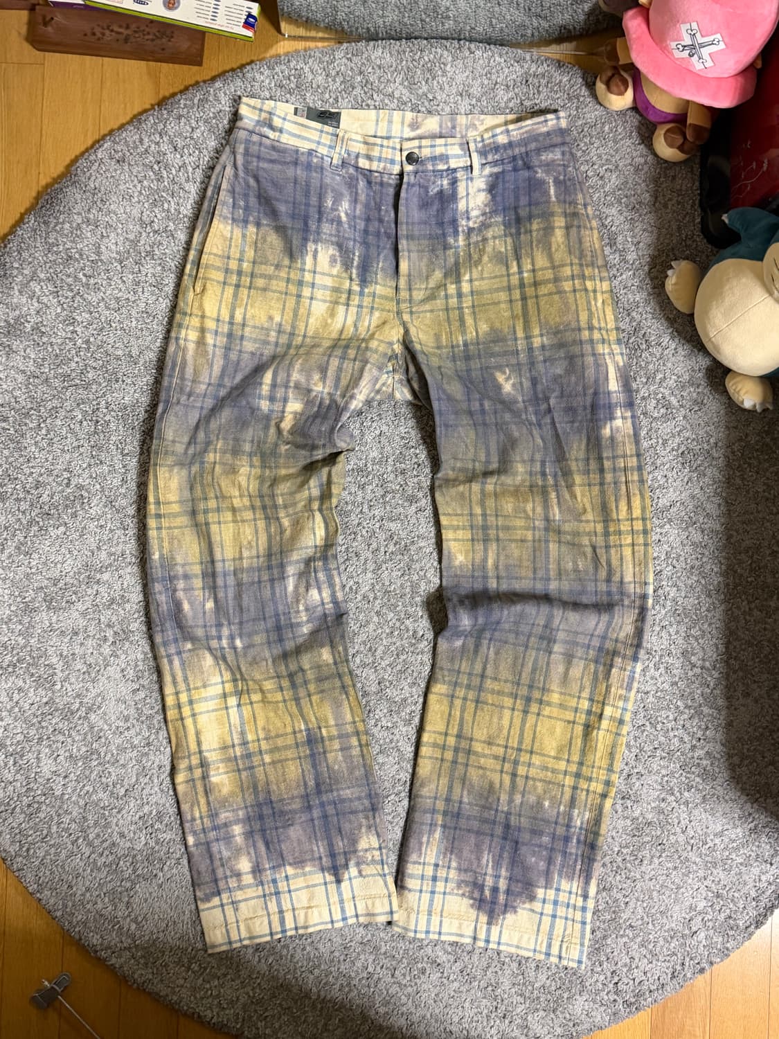 디젤 55dsl 타이다이 체크 팬츠 상품이미지1