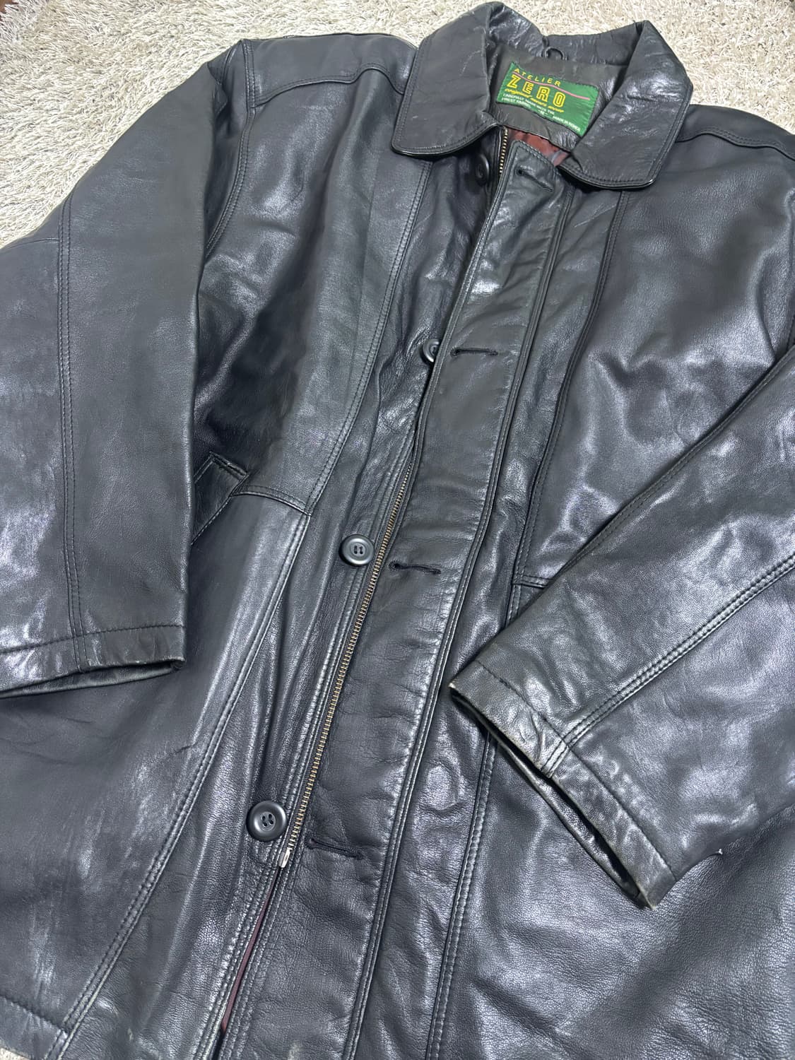 일본판 양가죽 자켓 사이즈 105 상품이미지2