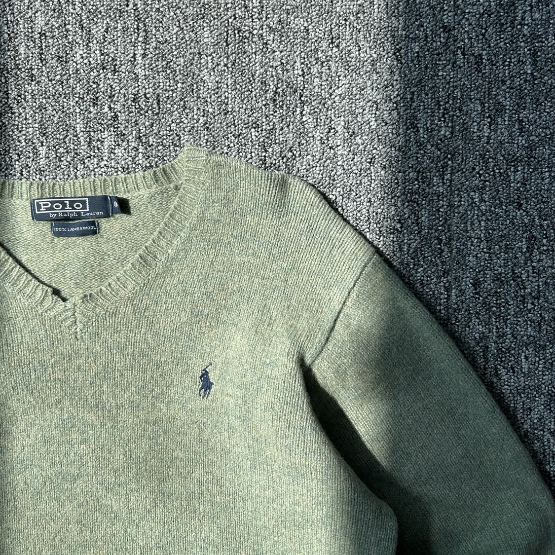 폴로 랄프로렌 램스울 올리브 니트 상품이미지3