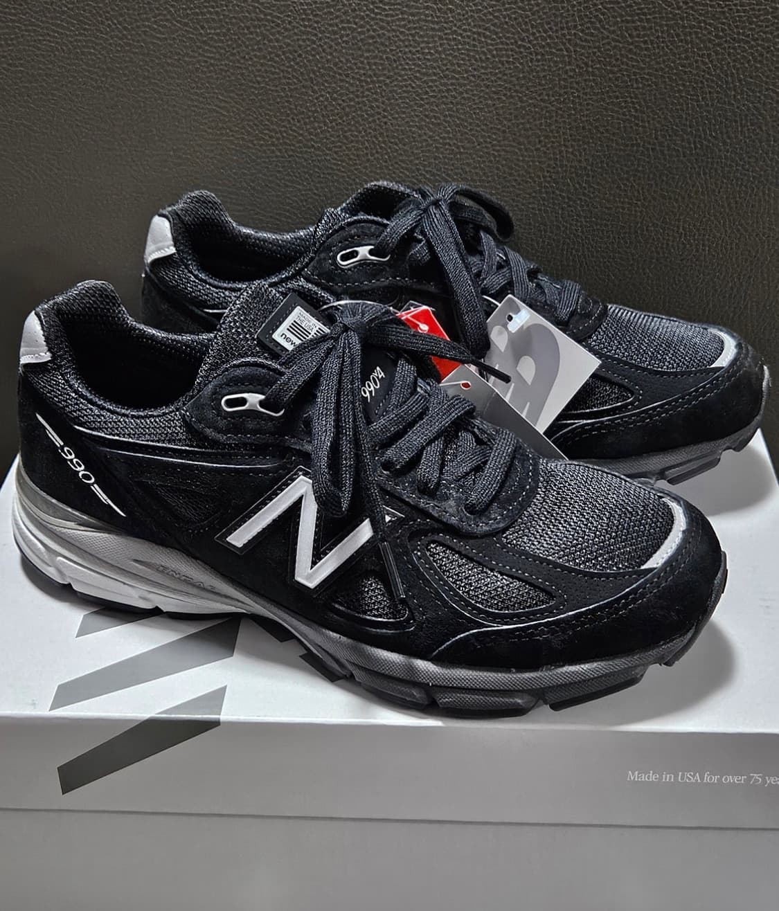 (새상품) 뉴발란스 990v4 블랙 상품이미지1