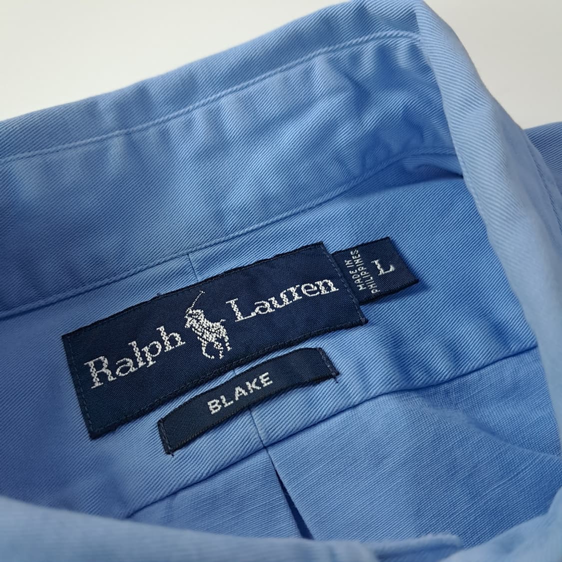 CK446 L 폴로 90s 핑크포니 스카이블루 셔츠 남방 상품이미지3