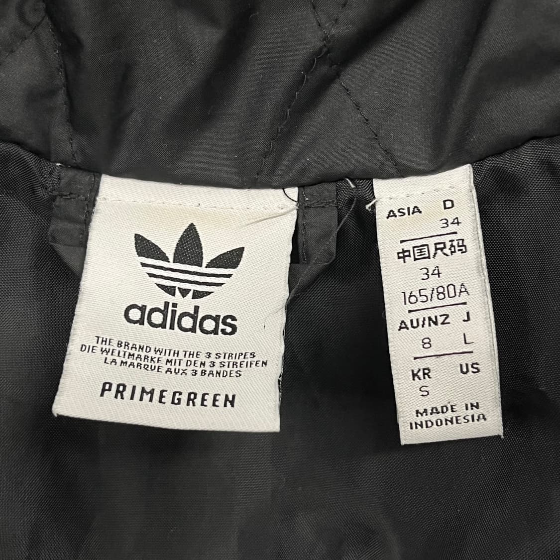 아디다스 블랙 리폼 크롭 숏 패딩  상품이미지5