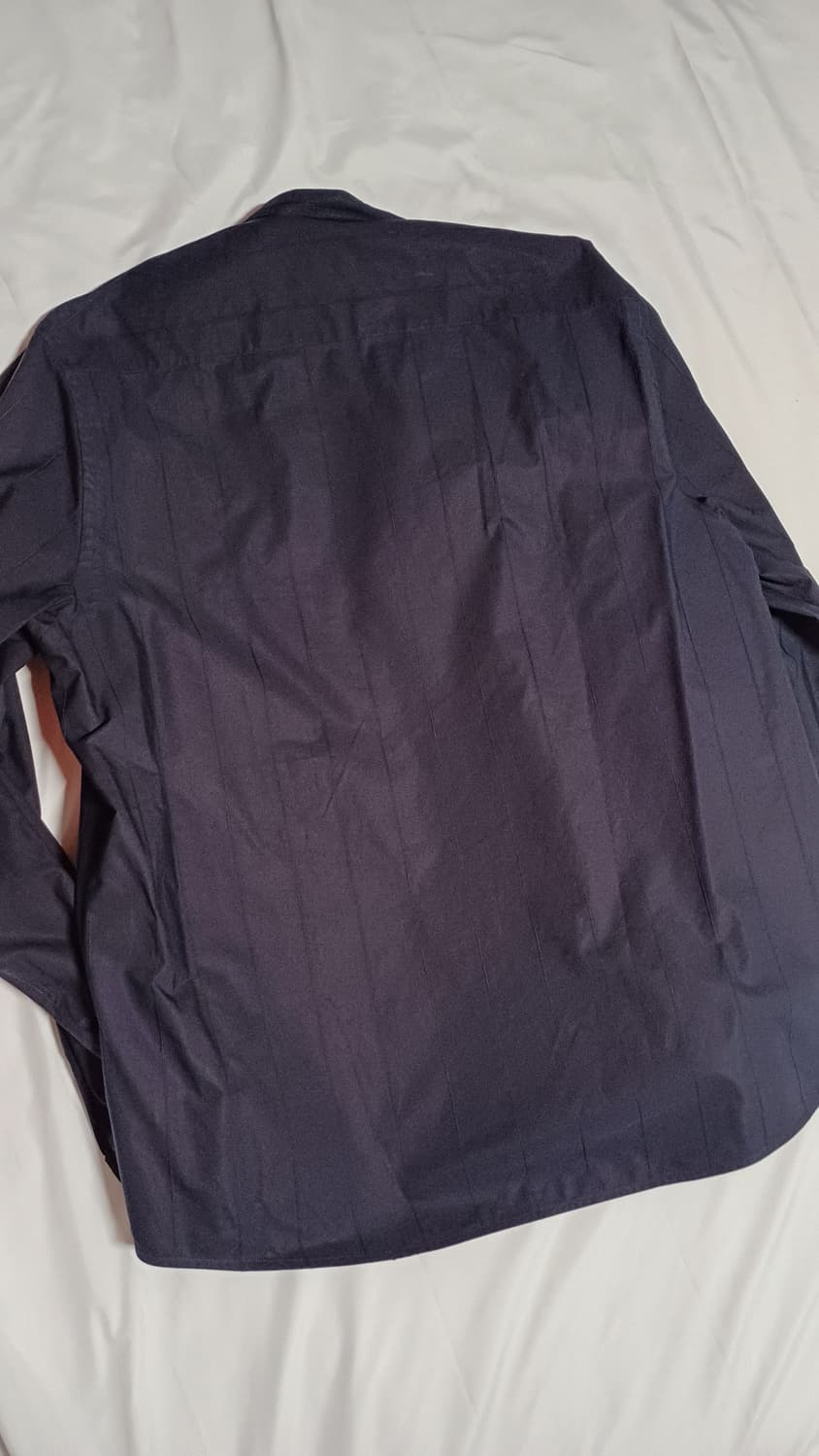 [새제품]42 질샌더 셔츠 스탠드카라 셔츠 네이비 카라리스 오버셔츠 상품이미지3