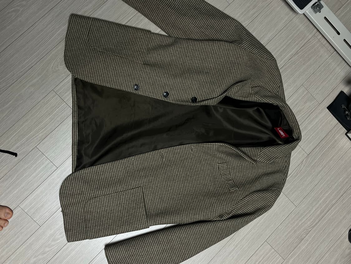 vintage 체크 블레이저 상품이미지1