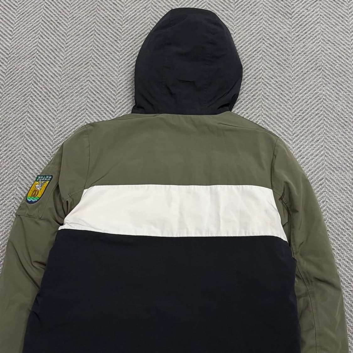 반스 배색 워크 패딩 v1680 상품이미지4