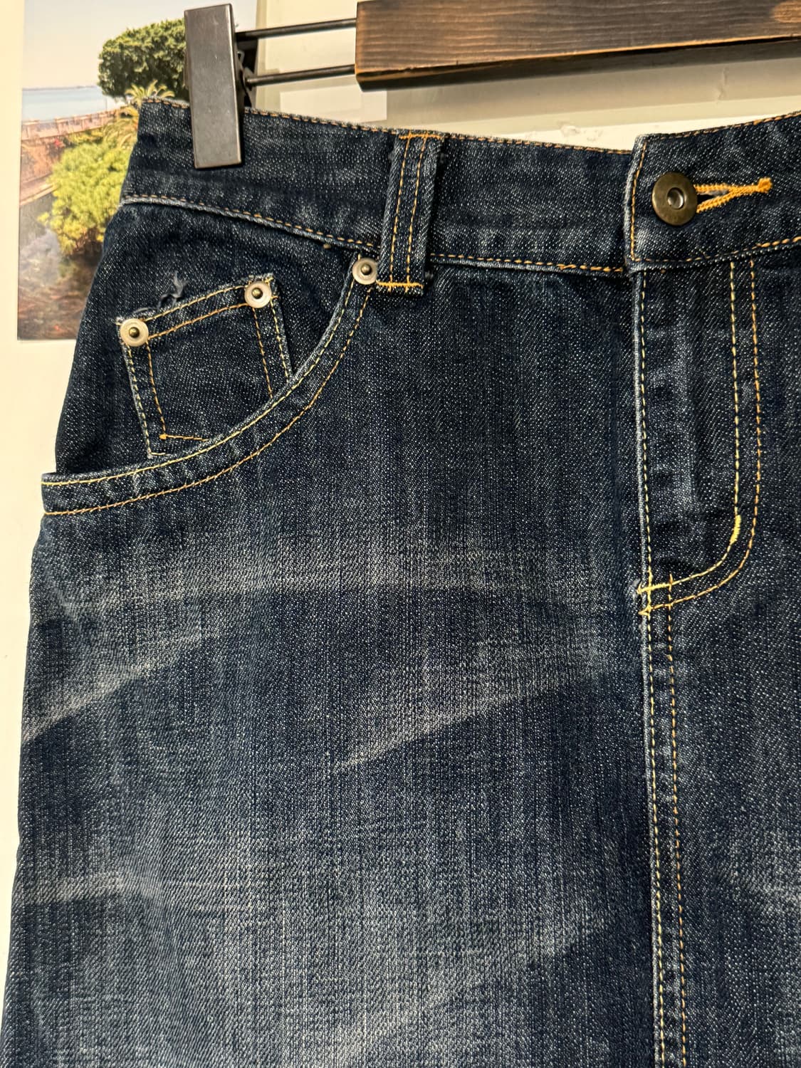 비조 데님 스커트 상품이미지4