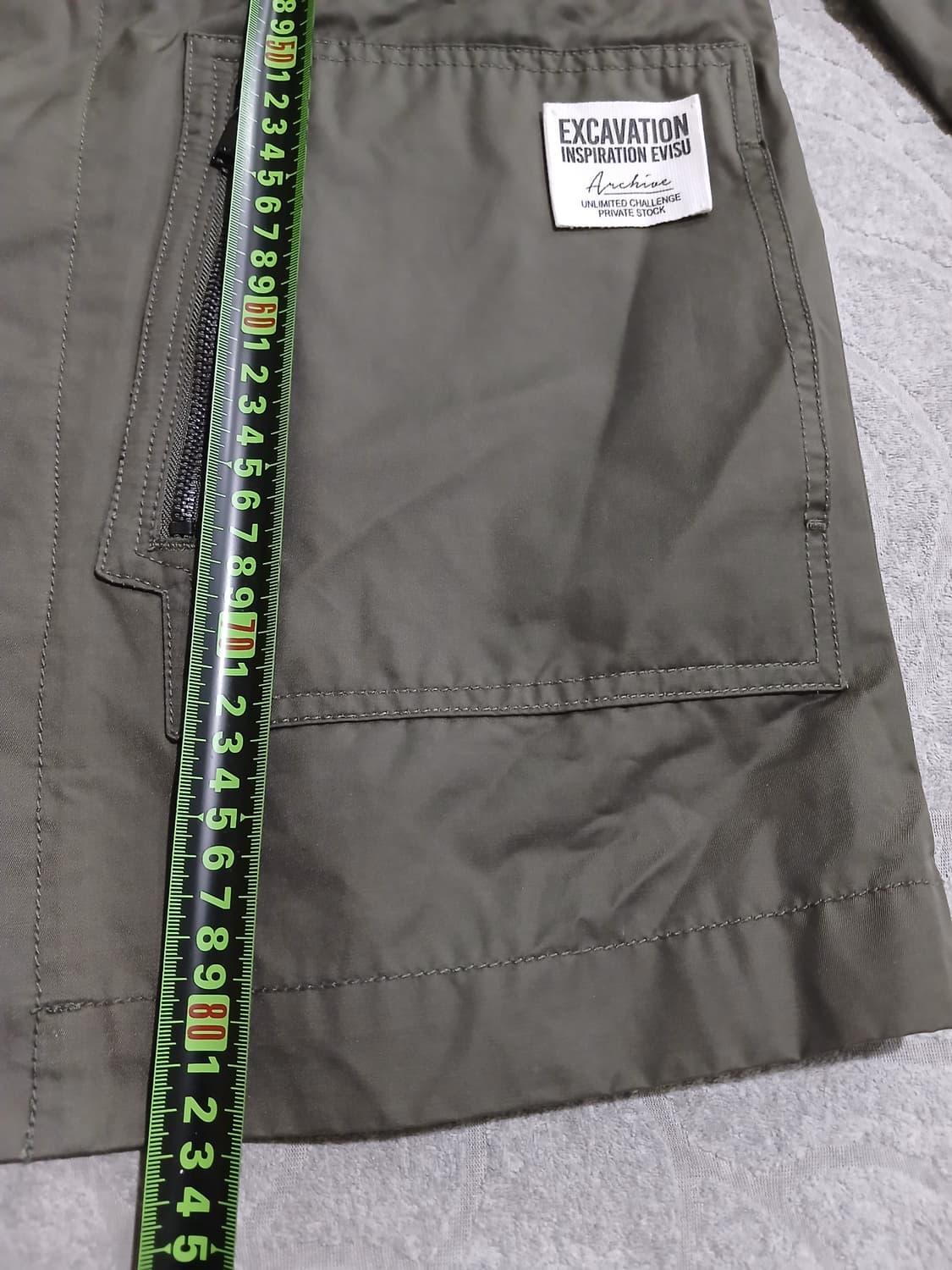 에비수 EVISU 카키 멀티포켓 필드 자켓 M 상품이미지9