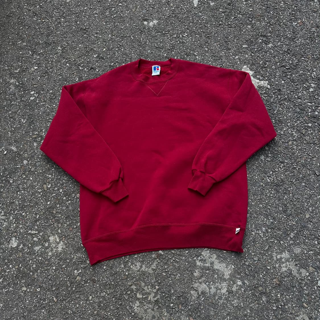 빈티지 90s 러셀 스웻셔츠 버건디 상품이미지1