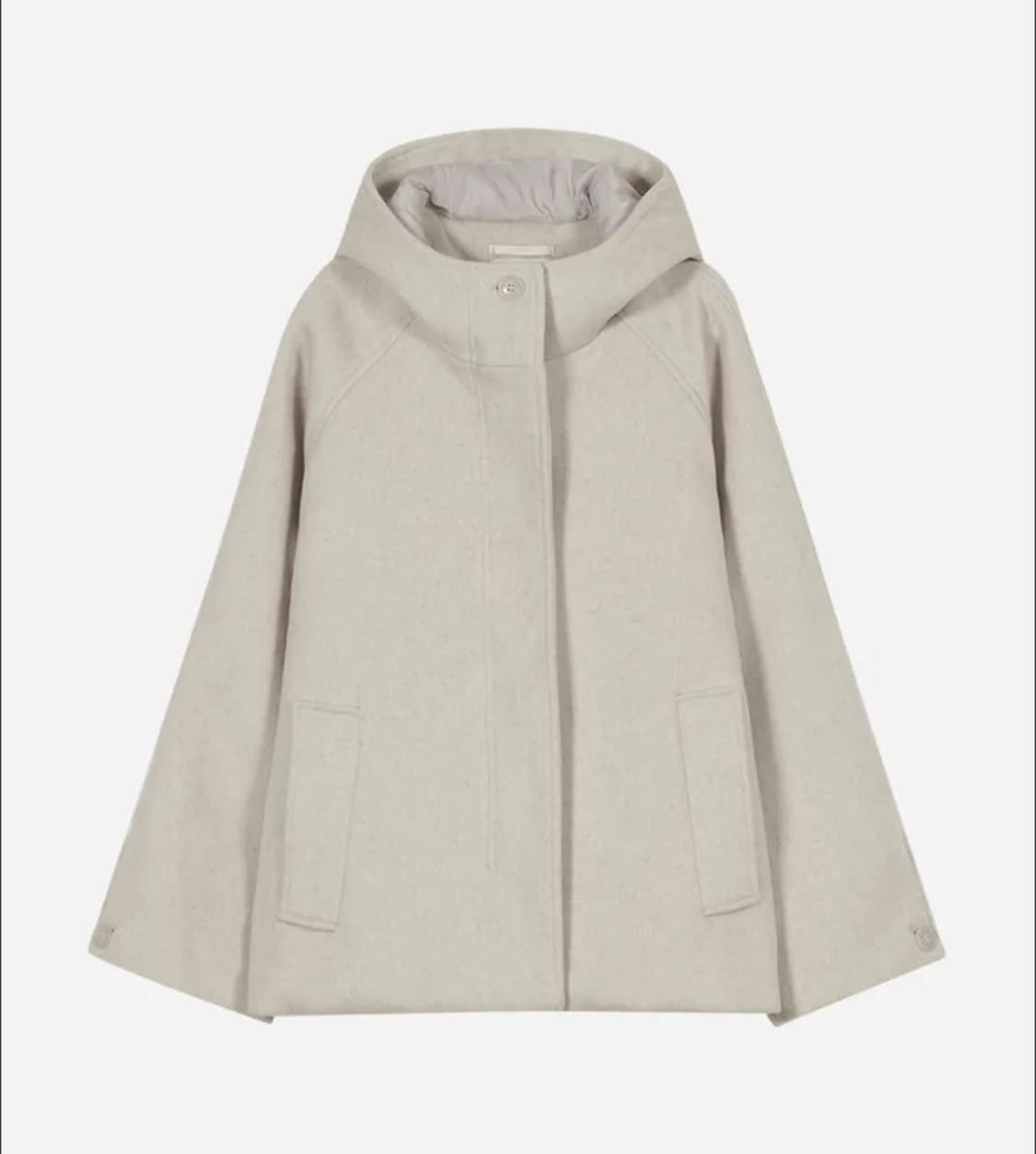 Hooded Half Coat [Oatmeal] 상품이미지3