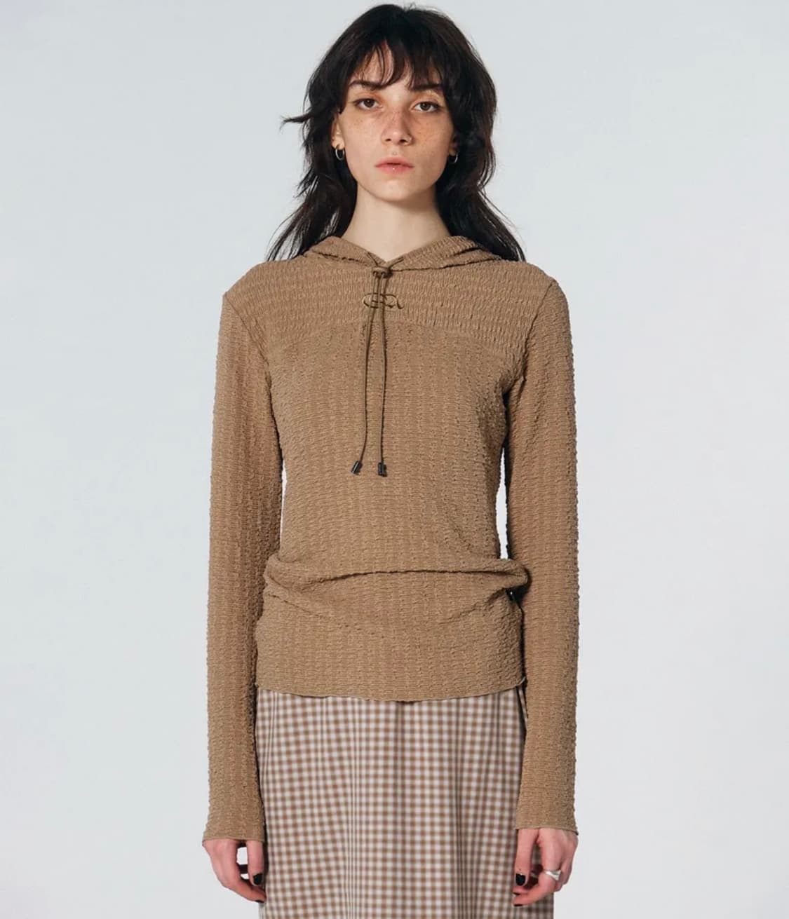 스컬프터 이스트링 크링클 후디 토스트 S 상품이미지1