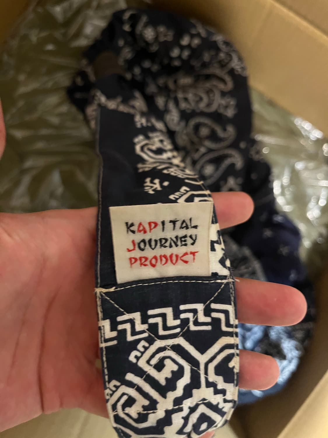 캐피탈 kaptial 반다나슬링백/크로스백 블랙 상품이미지2