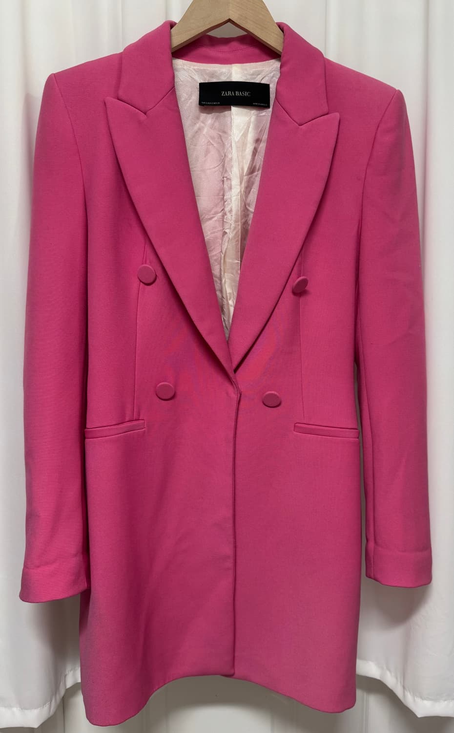 zara 자라 베이직 핑크 더블버튼 자켓 상품이미지3