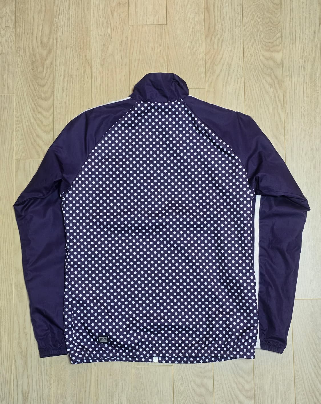아디다스 도트 땡땡이 퍼플 바람막이 자켓 S 상품이미지3