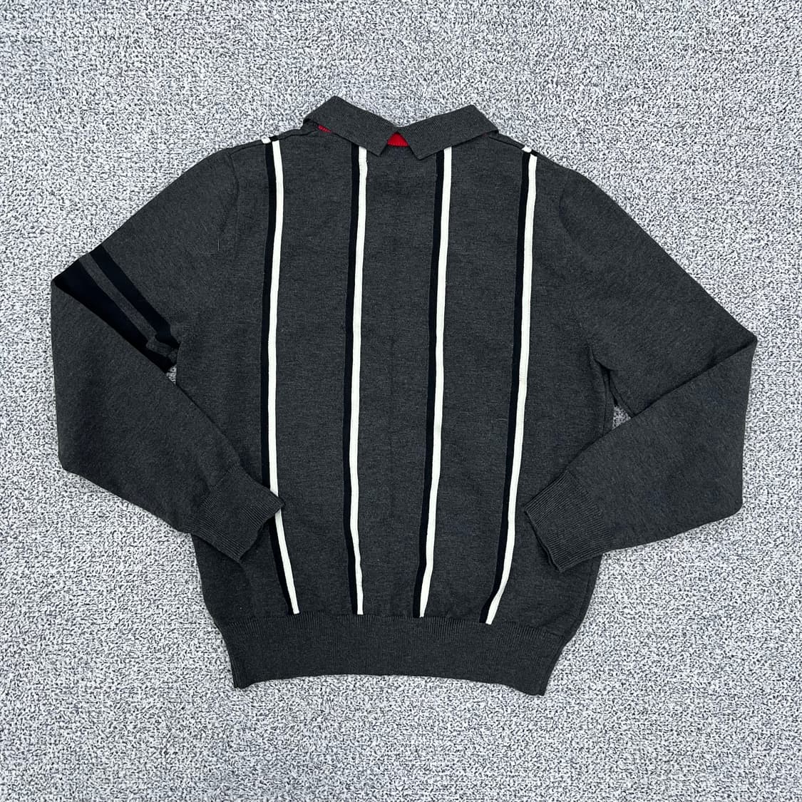 L 베네통 여성 스트라이프 카라 니트 0313M 상품이미지4