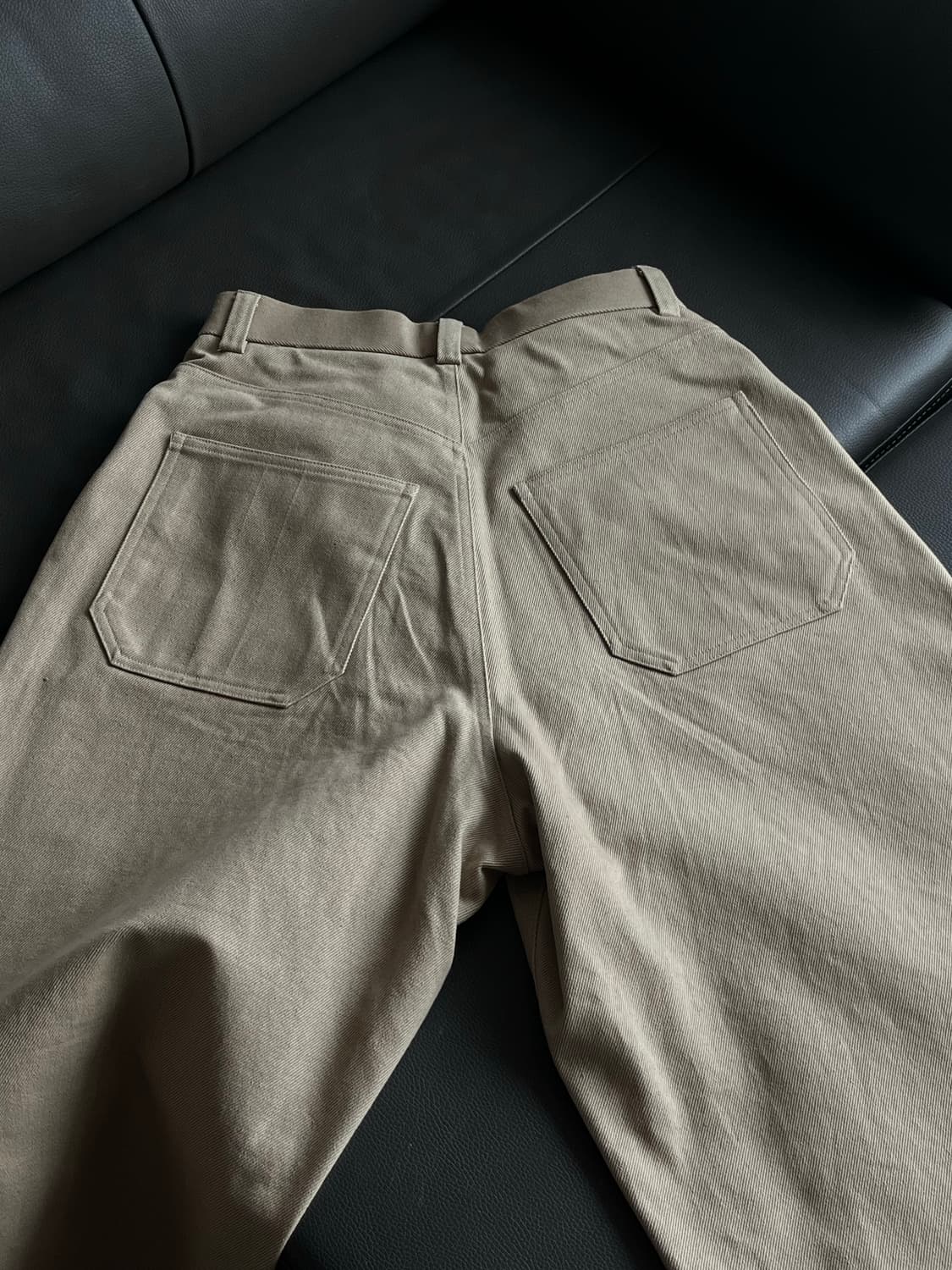 STU 와이드 코튼 팬츠 베이지 S 상품이미지4