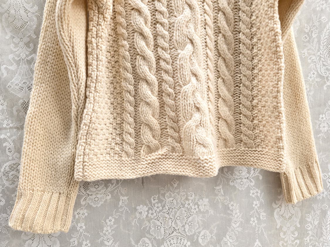 일본 휴먼우먼 케이블 니트 상품이미지3