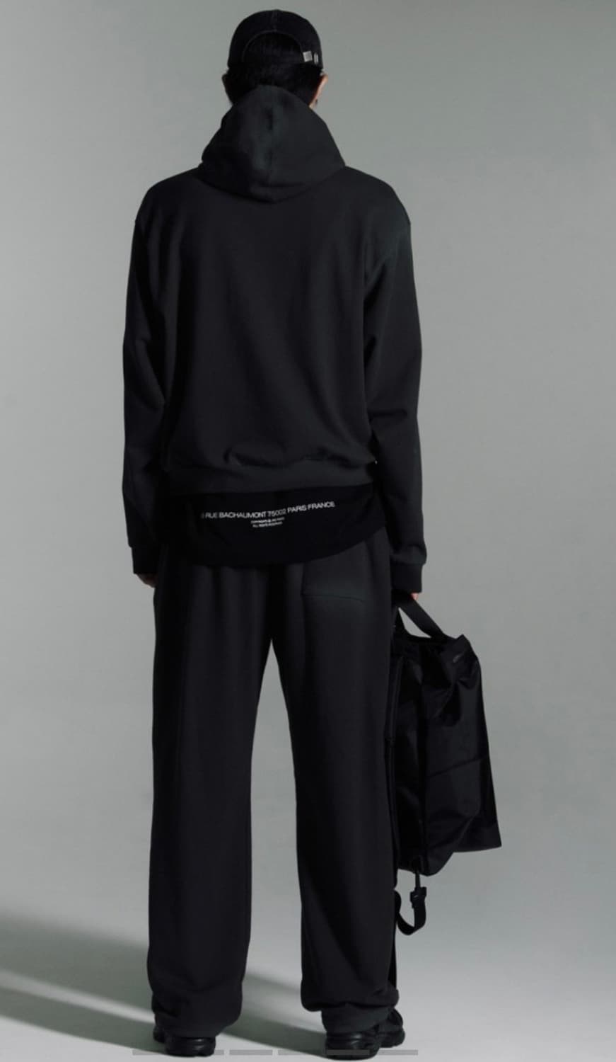 Iro 제리 엣지 미네랄 워싱 후드 티셔츠 블랙 상품이미지3