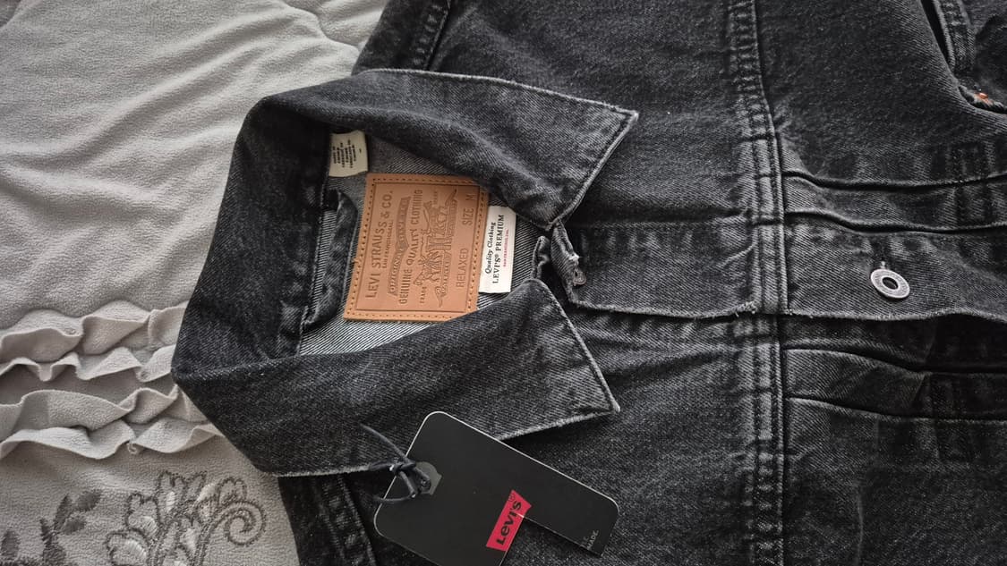 리바이스 type 1 트러커자켓 워시드블랙 M 상품이미지2